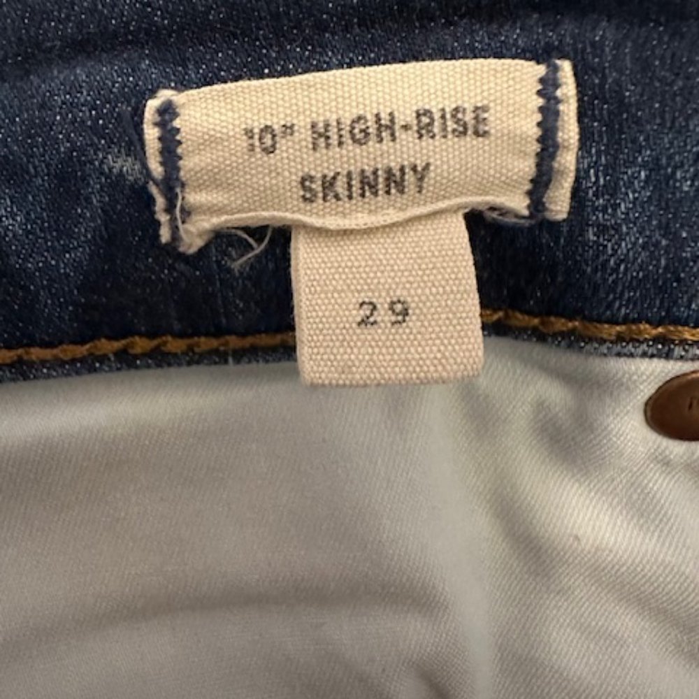 Madewell 10" Skinny High-rise jeans 29 - Picture 3 of 6
